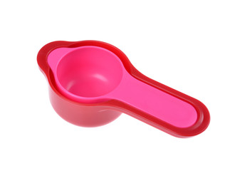 plastic tableware isolated on white background