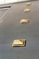 in the carbonate   rusty brass brown  wood italy  lombardy