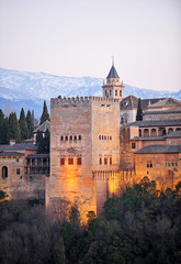 Alhambra palace, Granada, Comares tower, Spain