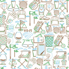 Seamless background for golf