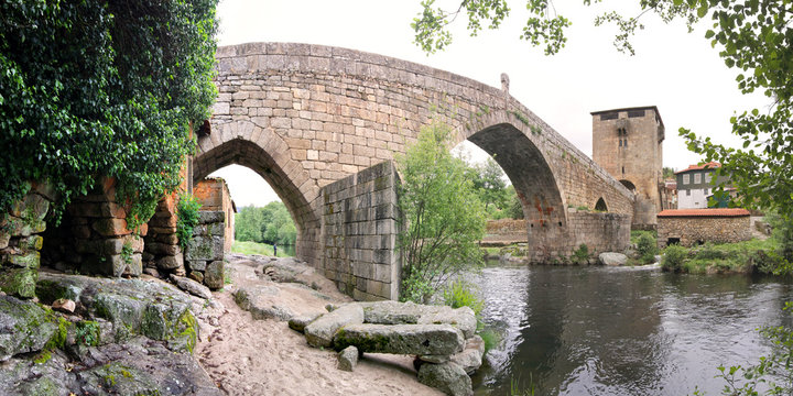 Bridge of Ucanha, Portugal - Panoramic view