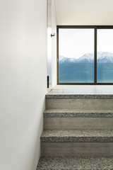 Interior, granite staircase