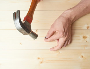 Hammering the nail composition