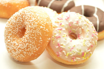 Donut on a white background