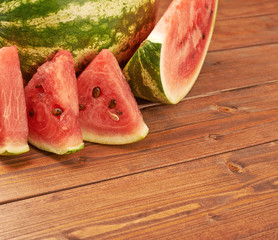 Watermelon with slices composition