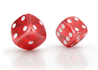Super dice on a white background.