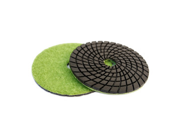 Stone polishind pad use in construction site © SKT Studio