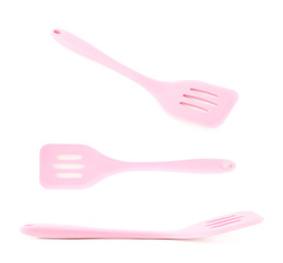 Cooking silicone spatula isolated