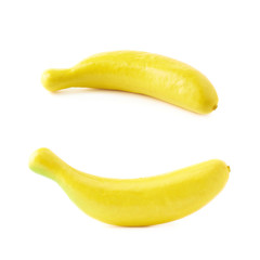 Banana artificial plastic decoration isolated