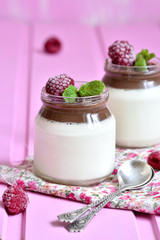 Vanilla pannacotta.