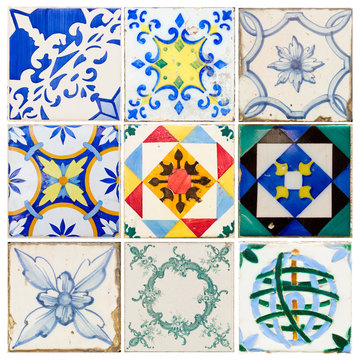 antique tiles of  Lisbon