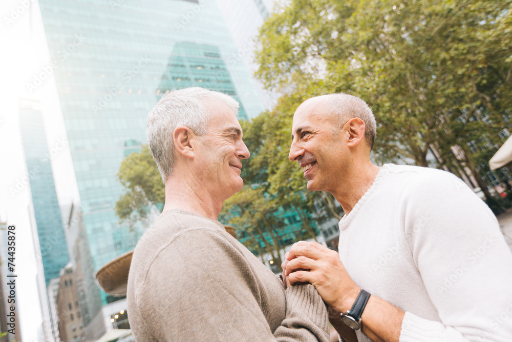 Wall mural Gay Couple at Park in New York