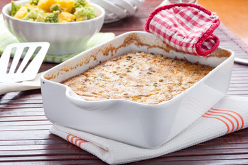 Frittata cotta al forno nella teglia