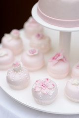 Delicious pink wedding cupcakes