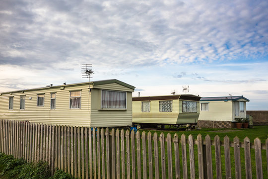 Fxed holiday homes, caravans, in winter