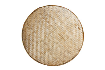Thai handcraft of bamboo weave pattern for background