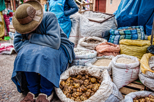 Mercato di Chivay, Perù