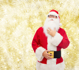 man in costume of santa claus