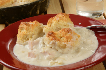 Homemade chicken pot pie