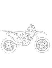 Fototapeta na wymiar coloring pages for kids moto