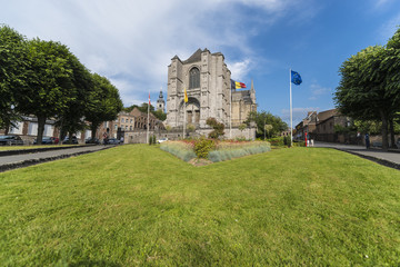 The Sainte-Waudru Collegiate Church in Mons, Belgium