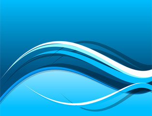 abstract blue wave background