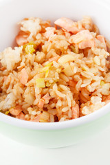 rice with salmon