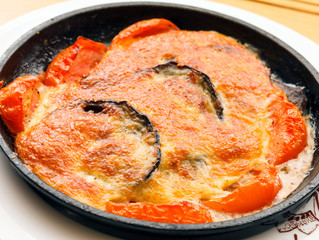 roasted meat with vegetables