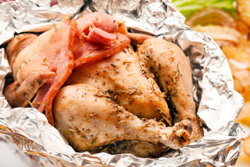 Roasted Chicken in the foil
