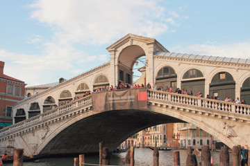 Fototapeta na wymiar Rialto Bridge. Venice, Italy