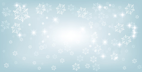 Naklejka na ściany i meble Christmas background design with snowflakes