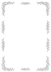 Vintage frame with branch.