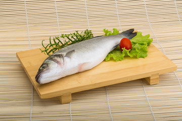 Raw seabass