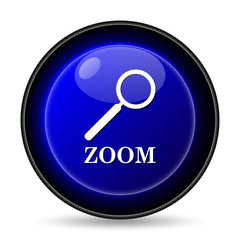 Zoom with loupe icon