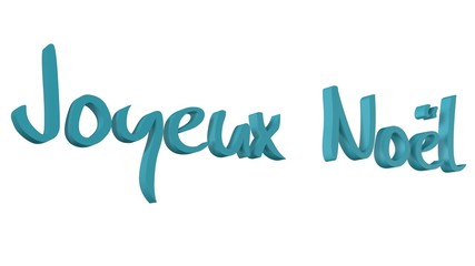 Joyeux Noël - bleu bondi