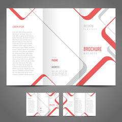brochure design template stripes