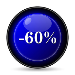 60 percent discount icon