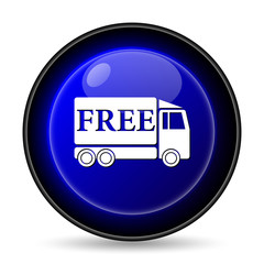 Free delivery truck icon
