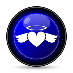Heart angel icon
