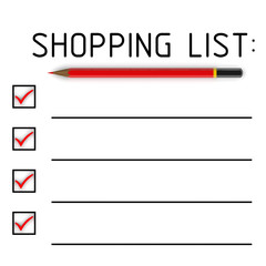 Список покупок (Shopping list) - obrazy, fototapety, plakaty