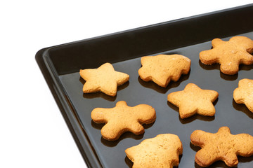 Christmas cookies on the pan