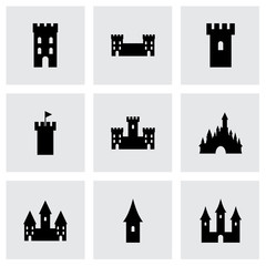 Vector castle icon set - 74451613