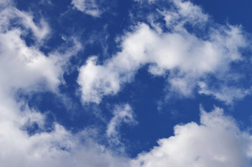 blue sky and clouds