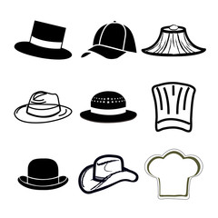 hat icons