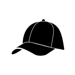Baseball Cap in Flat Style