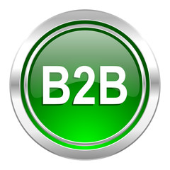 b2b icon, green button