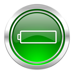 battery icon, green button, charging symbol, power sign