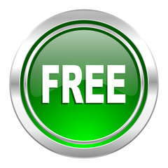free icon, green button