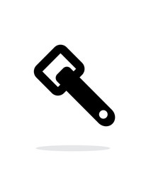 Bottle opener simple icon on white background.
