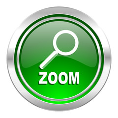 zoom icon, green button